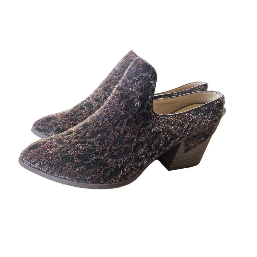 C Comfort Leopard Mule Slip on Heels size 8 - Picture 7 of 11